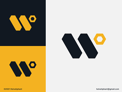 W Tools - letter mark concept