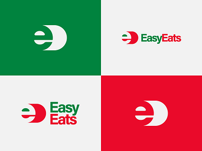 Easy Eats brand design brand designer branding creative logo custom logo easy food delivery healthy food icon letter e logo lettermark logo logo logo design logo design concept logo designer logotype minimalist logo modern logo negative space logo typography