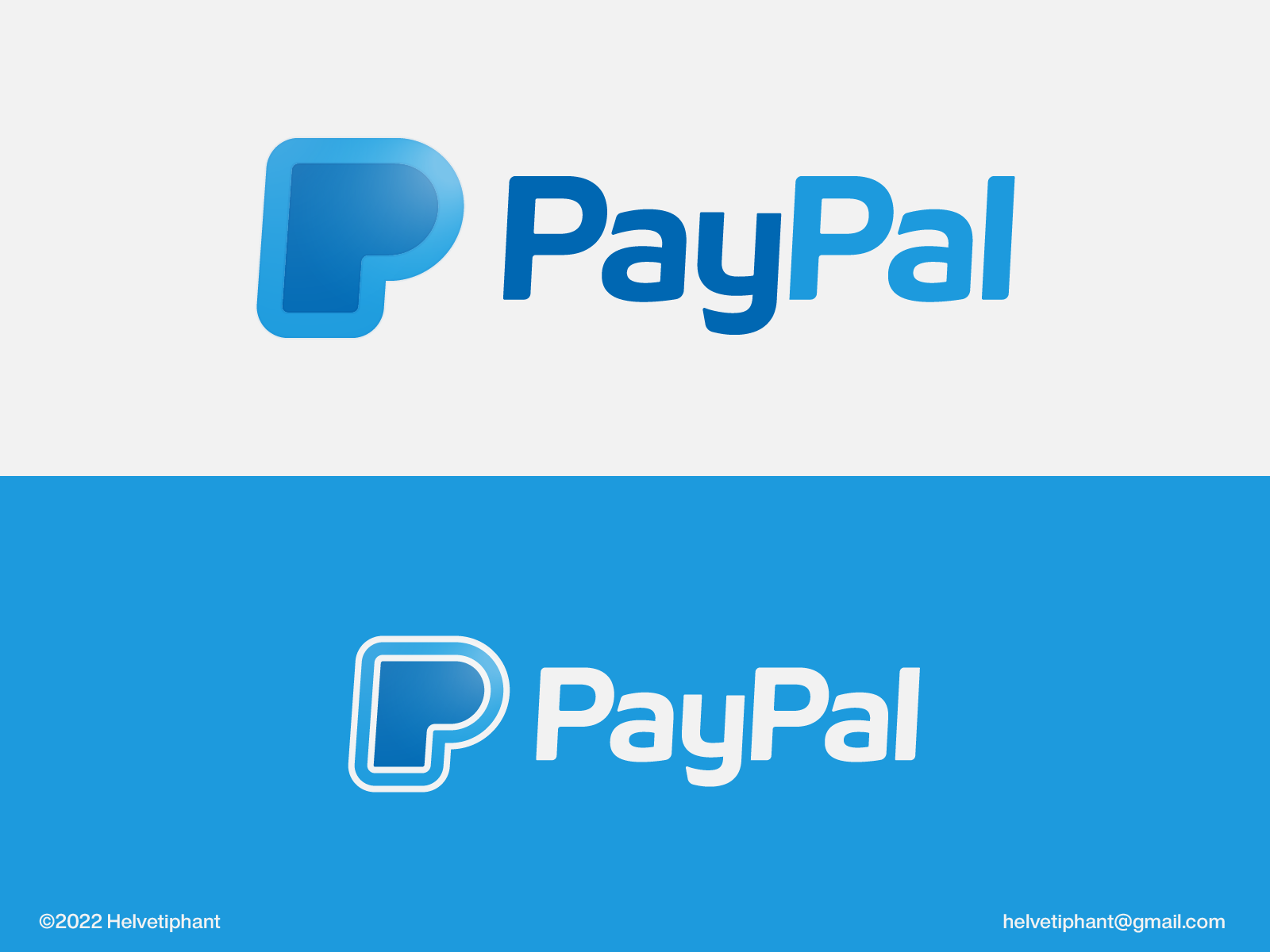 PayPal 2022 - Logo Redesign Proposal by Helvetiphant™ on Dribbble
