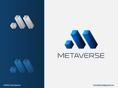 Metaverse - Logo Concept blockchain bold logo brand design branding creative logo crypto gradient logo icon isometric logo logo logo design logo designer logotype m lettermark logo metaverse modern logo social place technology logo typography web 3.0