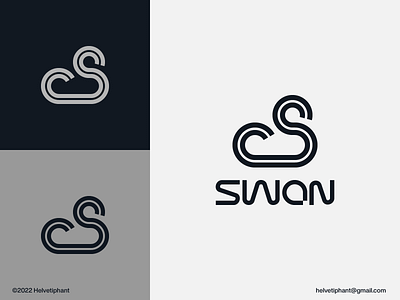 swan - Logo Concept brand design branding creative logo icon lettermark s line logo logo logo design logo designer logotype minimalist logo modern logo swan logo typography wordmark