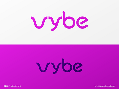 vybe - wordmark design