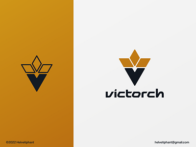 victorch - logo concept abstract logo brand design branding creative logo crown logo diamond logo geometric logo icon lettermark logo logo logo design logo designer logotype minimalist logo modern logo torch logo typography v letter logo victory logo