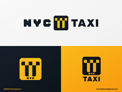 NYC Taxi - Logo Redesign Proposal abstract logo brand design branding cab creative logo geometric logo icon letter t logo lettermark logo logo logo design logo designer logo proposal logo redesign logotype minimalist logo modern logo new york taxi transportation logo