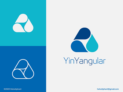 YinYangular - Logo Concept brand design branding creative logo exclusive logo geometric logo icon logo logo design logo designer minimalist logo modern logo triangular logo triple shapes logo yinyang logo yinyangular