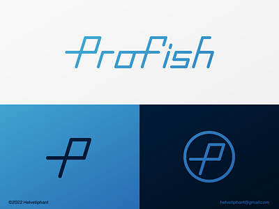 ProFish - word mark and logo concept