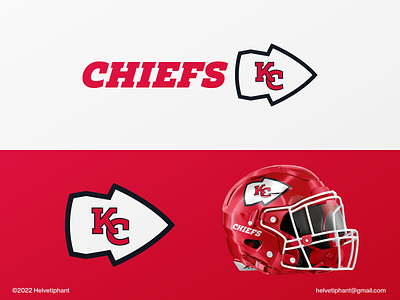 Kansas City Chiefs - logo redesign proposal