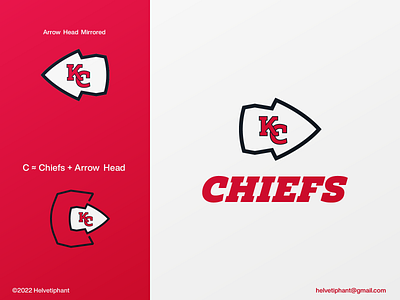 Kansas City Chiefs Football with Arrowhead Logo