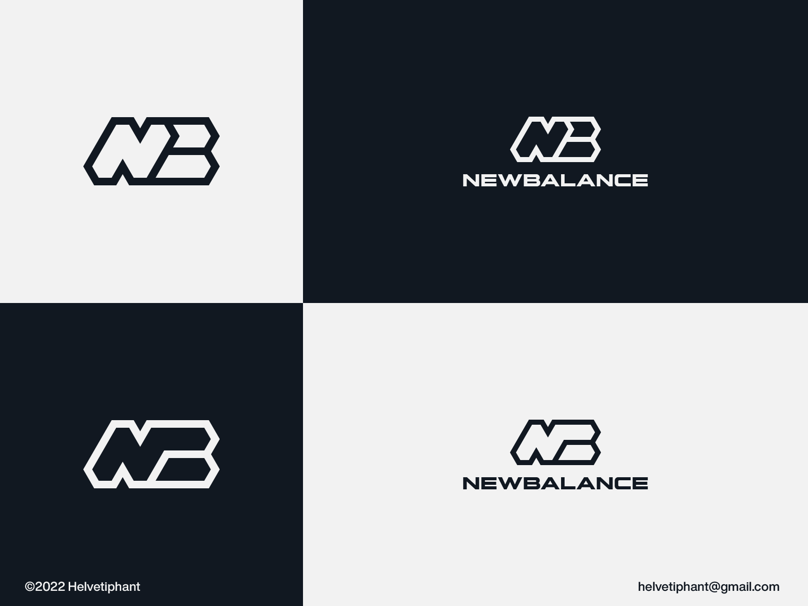 New balance hotsell logo font