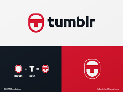 tumblr - logo redesign concept abstract logo app logo brand design branding icon letter t logo lettermark logo logo logo design logotype logo designer minimalist logo modern logo mouth logo social media icon social media logo tech logo tumblr typography video and chat