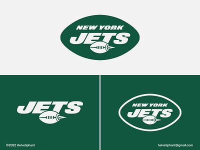 New York Jets - Football Jet-Engine american football brand design branding creative logo football logo icon jet engine logo logo logo design logo design idea logo designer logo redesign proposal logotype new york new york jets nfl logo redesign proposal sports franchise sports logo typography