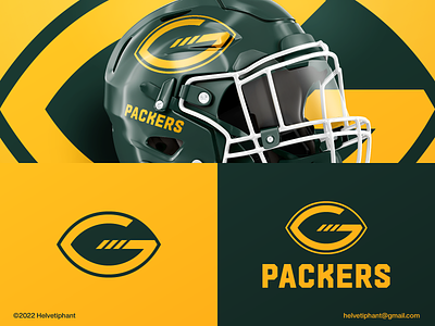Packers - logo design concept american football brand design branding creative logo football logo green bay packers icon letter g logo lettermark logo logo logo design logo designer logo proposal logotype modern logo nfl nfl franchise sports club sports logo typography