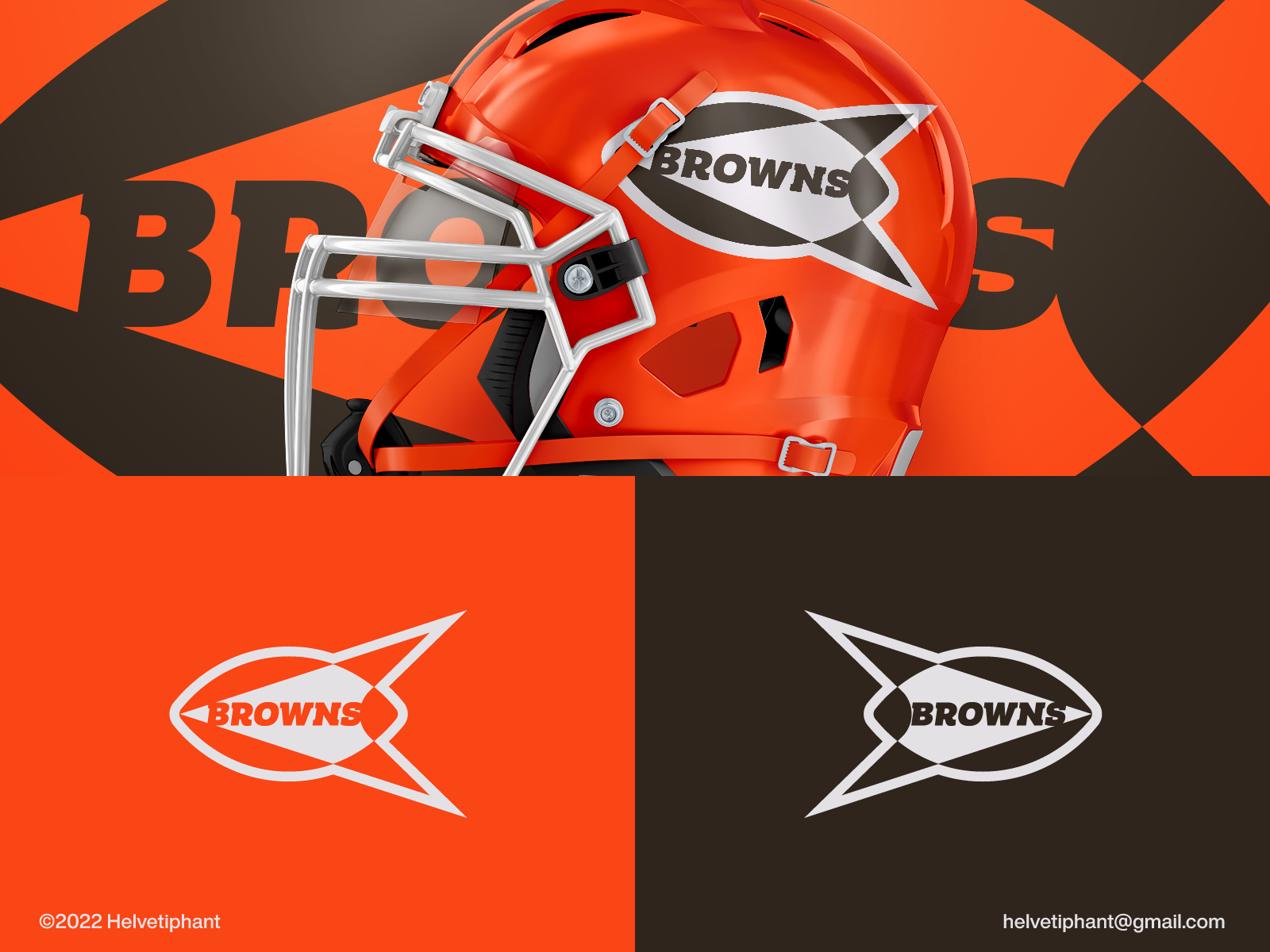 Cleveland Browns logo redesign concept by Helvetiphant™ on Dribbble