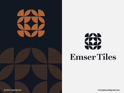 Emser Tiles - logo redesign proposal brand design brand designer branding creative logo geometric logo icon logo logo design logo designer logo proposal logo redesign logotype manufacturer logo mark minimalist logo pattern logo tiles logo typography