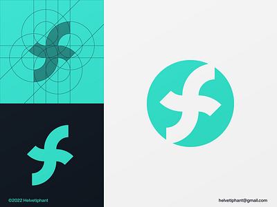 f fidelity - letter mark design