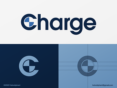 Charge - word mark concept abstract logo automotive logo battery charge logo bmw e vehicles brand design branding electric vehicle emobility icon letter c logo logo logo design logo design grid logotype mark minimalist logo modern logo recharge logo typography word mark logo