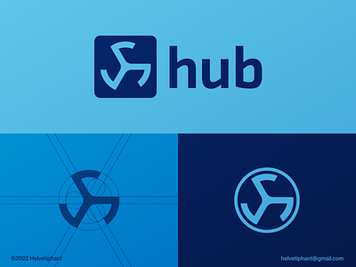 h-hub - letter mark