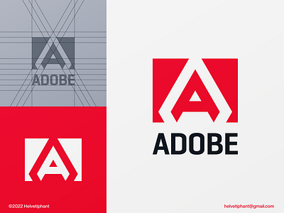 Adobe - logo redesign concept by Helvetiphant™ on Dribbble