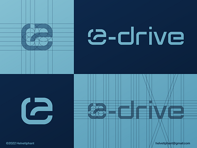 e-drive - word mark design abstract logo automotive logo brand design branding custom letter design e drive ebikes electric vehicles emobility icon letter e logo letter mark logo logo logo design logo design grid logotype minimalist logo modern logo typography word mark logo