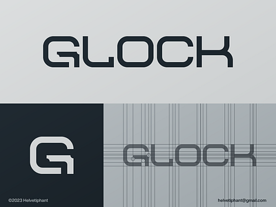 Glock - word mark design arms manufacturer brand design branding custom letter logo gun logo icon letter g logo letter mark logo logo logo design logo design grid logo designer logo redesign concept logotype minimalist logo modern logo sports logo typography weapon logo word mark logo