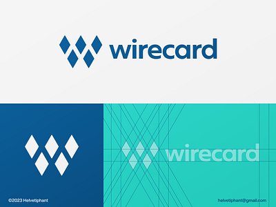 wirecard - logo redesign concept abstract logo brand design branding cards logo creative logo designs finance logo geometric logo icon logo logo design logo design grid logotype minimalist logo modern logo money transfer logo negative space logo rhombus shape logo typography w letter logo w letter mark