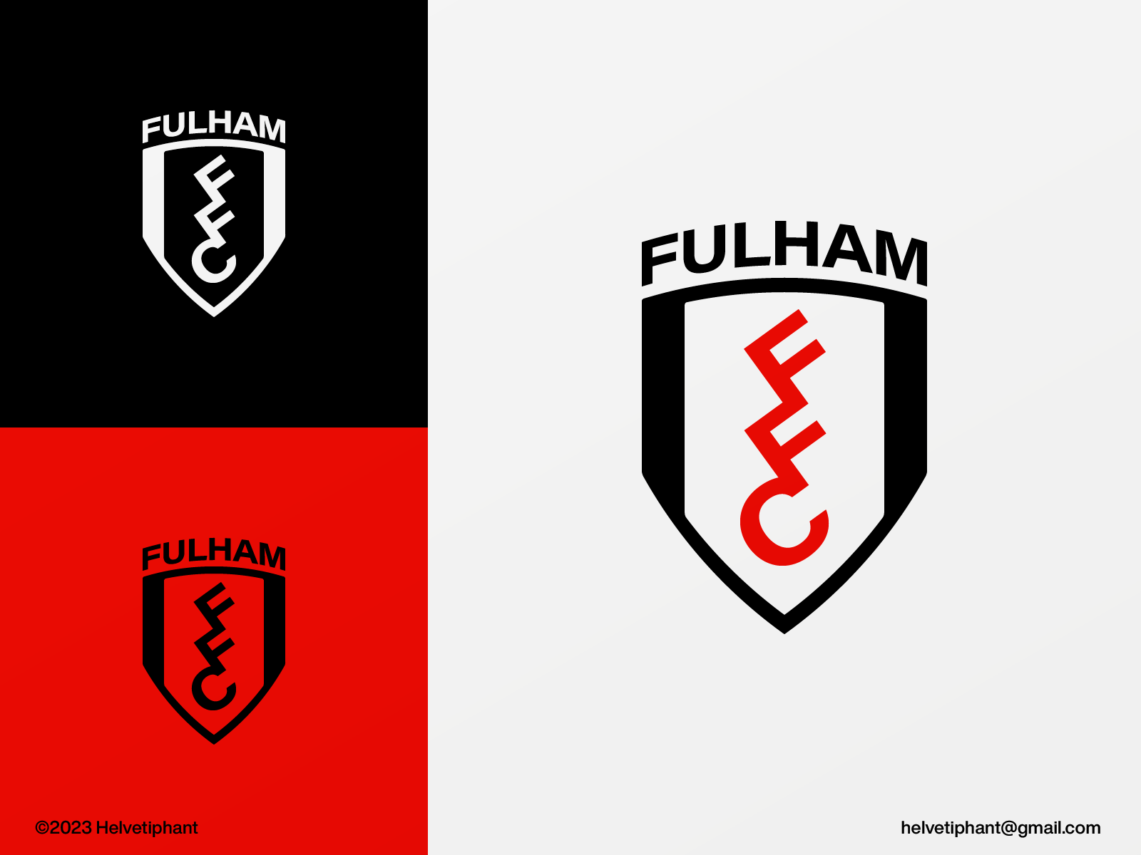 Fulham Fc   Logo Concept By Helvetiphant 4x 