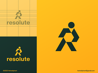 Resolute - R letter mark