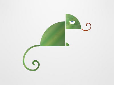 Minimalist Animals - Chameleon