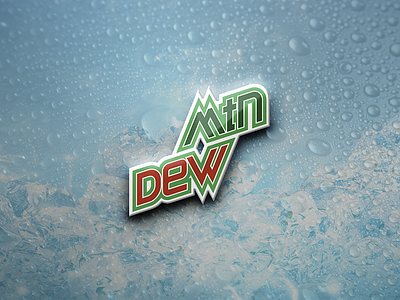 Mountain Dew - 3D style dew logo logotype mountain soft drink
