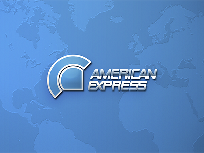 American Express - Blue Style american amex express logo logotype payment