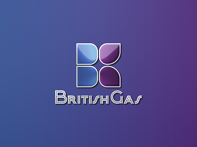 British Gas - Portrait british energy gas heat logo logotype supply