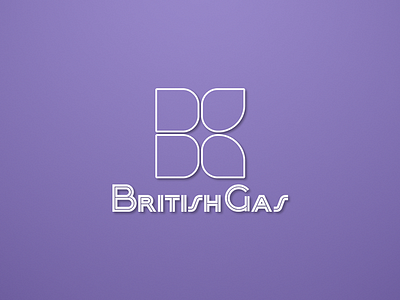 British Gas - Violet&White british energy gas heat logo logotype supply