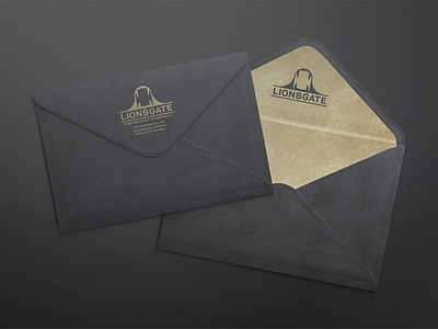 Lionsgate - Envelopes Mockup entertainment film hollywood lion logo mockup studio