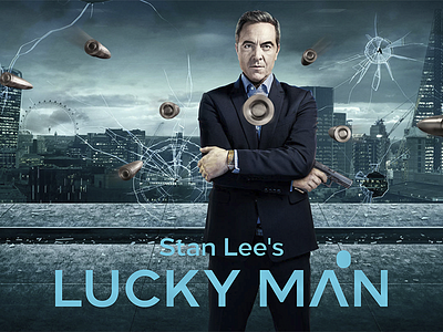 Stan Lee's Lucky Man - Poster Bullets logo stan lee tv series