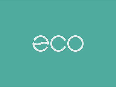 Eco iconotype logo logotype