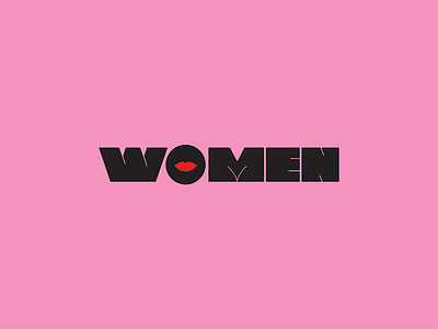 Women - Kiss logo logotype typography
