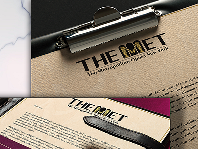 The MET - Mockup close branding mockup stationary