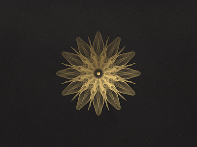 Fleur d'Or - 18 fine arts gold icon illustration line art vector