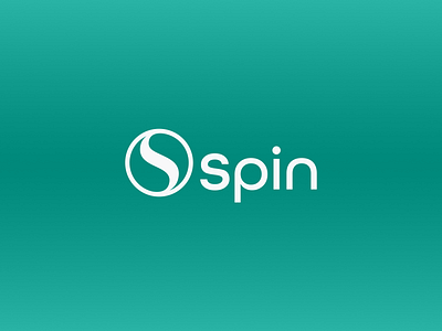 Spin - green branding icon logo typography