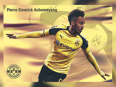 BVB Poster Designs - Aubameyang branding logo design poster design