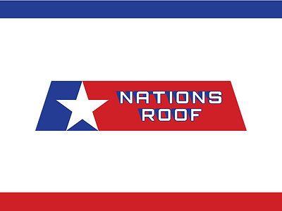 Nations Roof branding grahic design logo typography