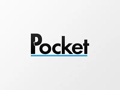 Pocket branding logotype typography