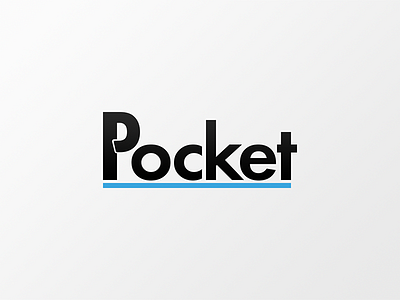 Pocket branding logotype typography