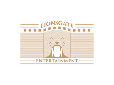 Lionsgate - Lines/Trajan brand design icon logo