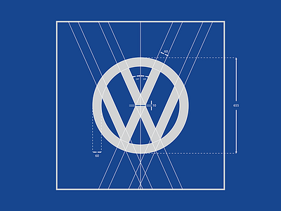 VW - Logo Design Guide branding golden ratio graphic design logo