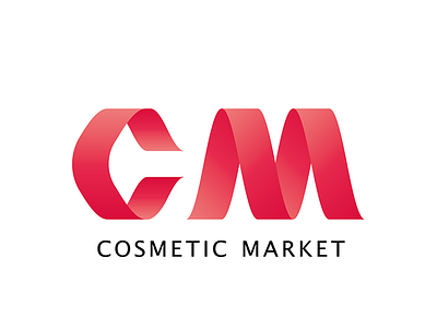 CM - Cosmetic Market branding graphic design logo