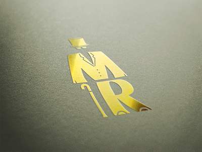 Mr. Gold Mockup graphic design icon loo