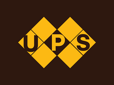 UPS - org. color code branding graphic design icon logo