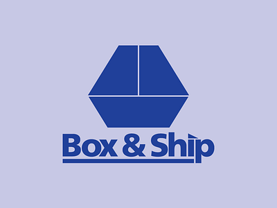 Box & Ship box branding graphic design logo logotye parcel ship