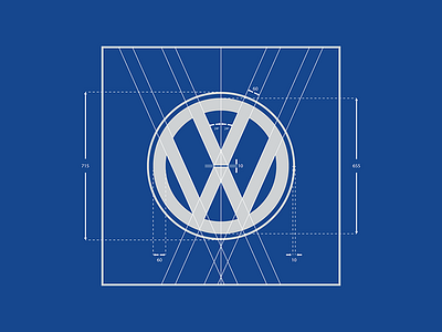 VW logo - 2018 const. guide branding design flat logo vw